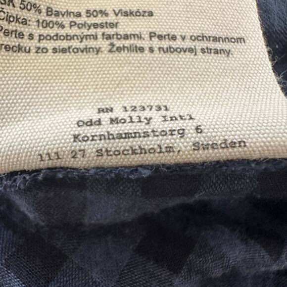 Odd Molly Dress Embroidered floral flare sleeves lace witchy whimsigoth Small XS - Picture 12 of 16